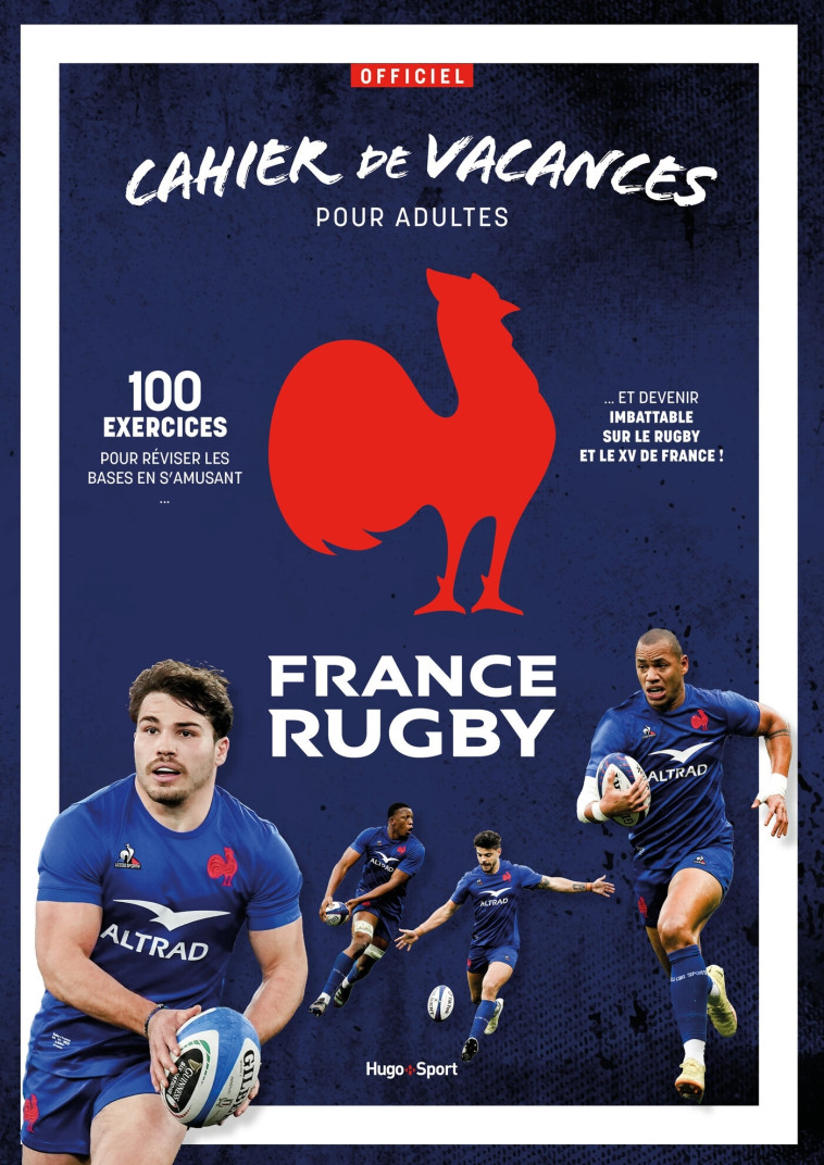 CAHIER DE VACANCES POUR ADULTES DU XV DE FRANCE - FFR - HUGO SPORT