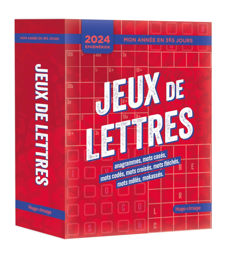 MON ANNEE - 365 JEUX DE LETTRES 2024 - COLLECTIF - HUGO IMAGE