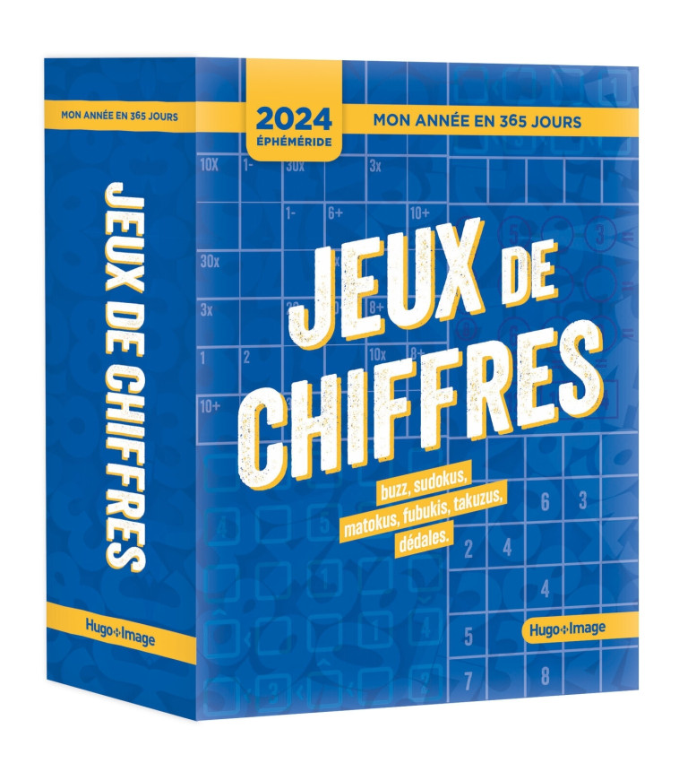 MON ANNEE - 365 JEUX DE CHIFFRES 2024 - COLLECTIF - HUGO IMAGE