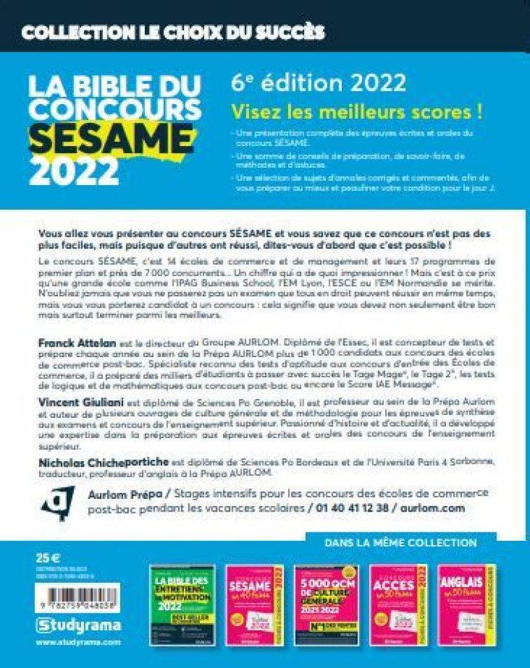 LA BIBLE SESAME 2022 - COLLECTIF - STUDYRAMA