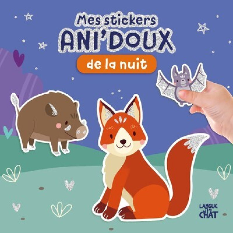 MES STICKERS ANI'DOUX DE LA NUIT - PILLOW - LANGUE AU CHAT