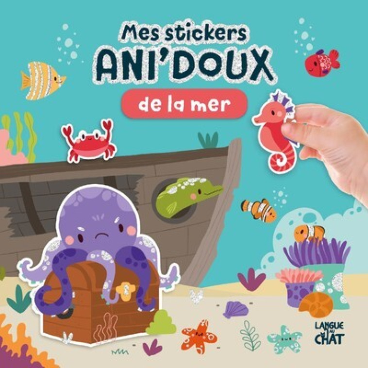 MES STICKERS ANI'DOUX DE LA MER - PILLOW/COLLECTIF - LANGUE AU CHAT