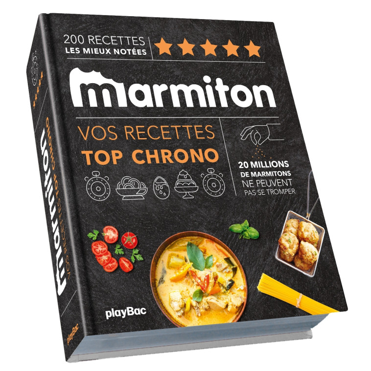 TOP CHRONO ! LES RECETTES LES PLUS RAPIDES DE MARMITON - XXX - PLAY BAC