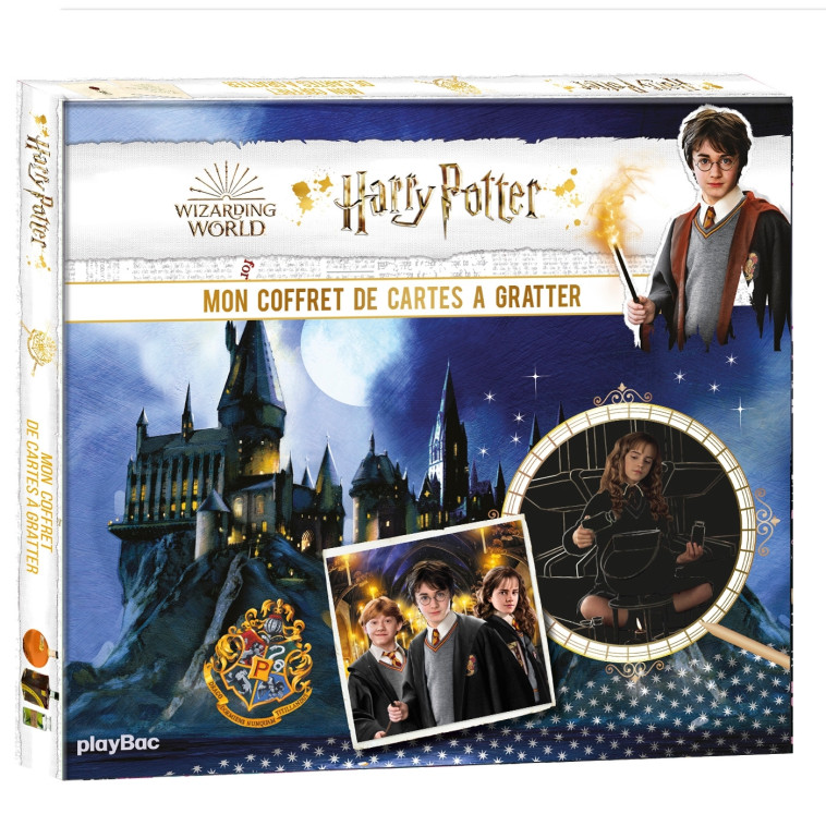 HARRY POTTER MON COFFRET CARTES A GRATTER ET A COLORIER - XXX - PLAY BAC