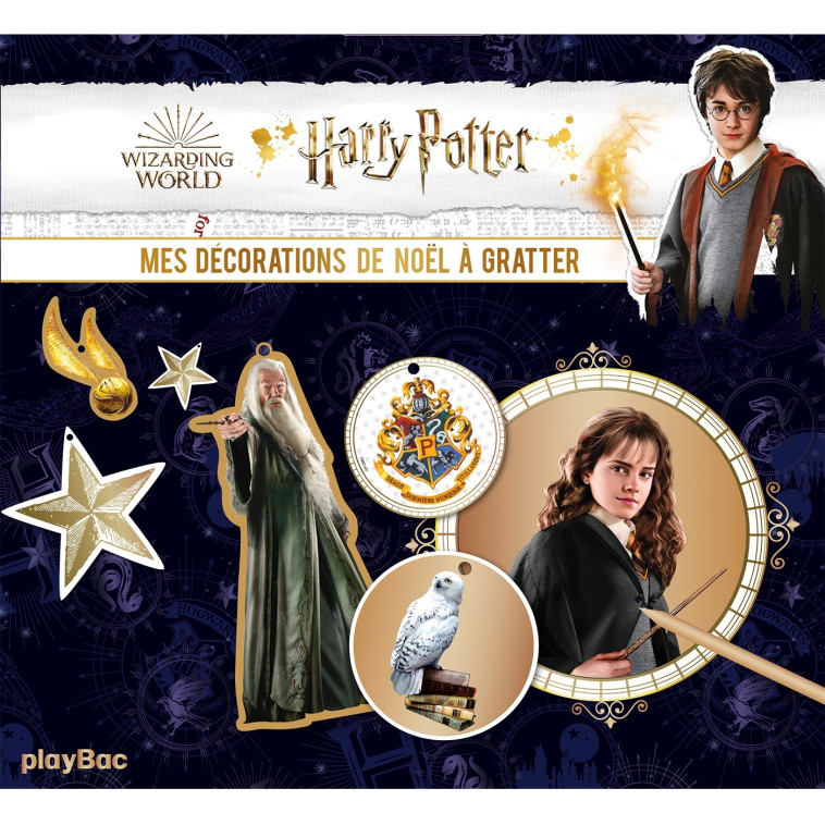 HARRY POTTER MES CARTES A GRATTER DECORATIONS DE NOEL - XXX - PLAY BAC