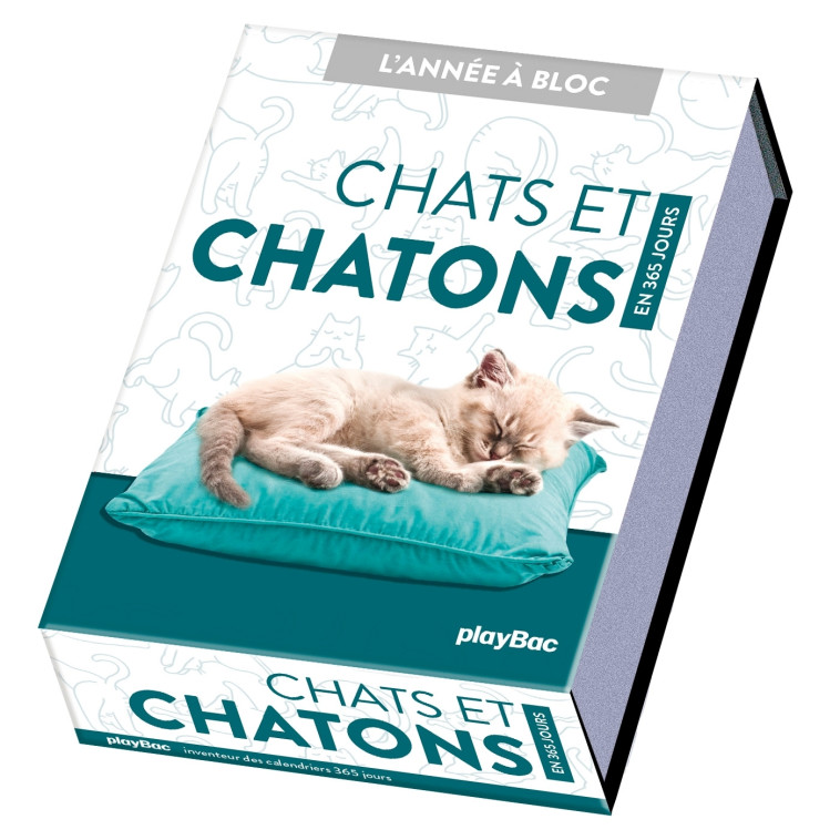 CALENDRIER CHATS ET CHATONS EN 365 JOURS - L'ANNEE A BLOC - XXX - PLAY BAC