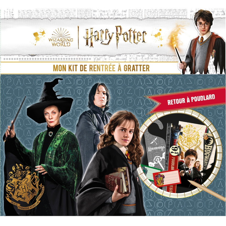 HARRY POTTER MON KIT DE RENTREE A GRATTER RETOUR A POUDLARD ! - XXX - PLAY BAC