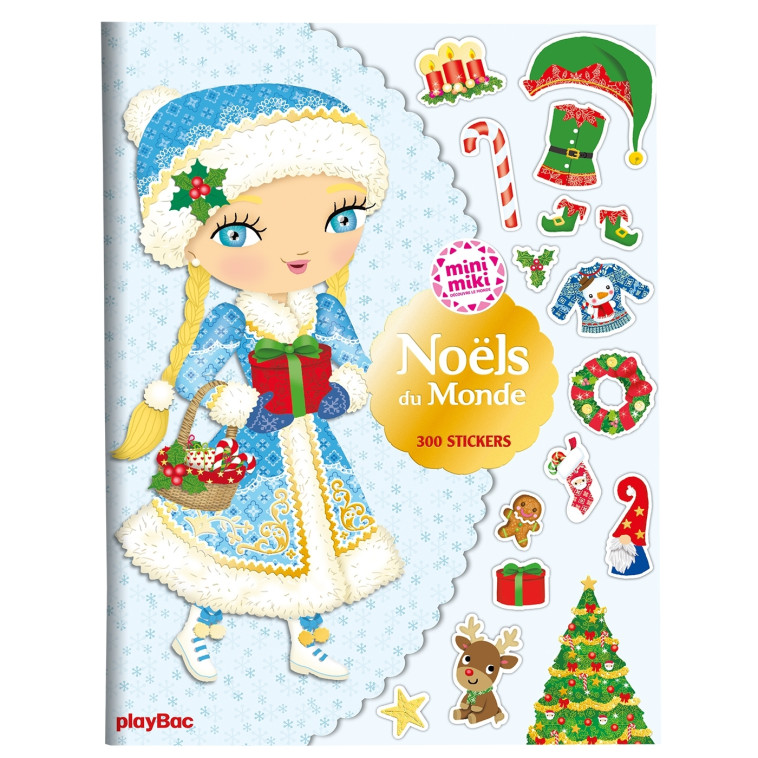 NOELS DU MONDE CAHIER STICKERS - CAMEL JULIE - PLAY BAC