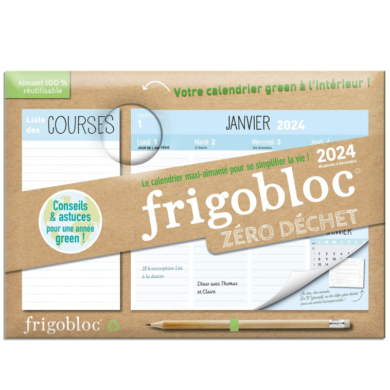 MINI FRIGOBLOC HEBDOMADAIRE 2024 ZERO DECHET - XXX - PLAY BAC