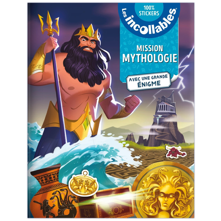 MES ENIGMES EN STICKERS  MISSION MYTHOLOGIE - EL GUNTO - PLAY BAC