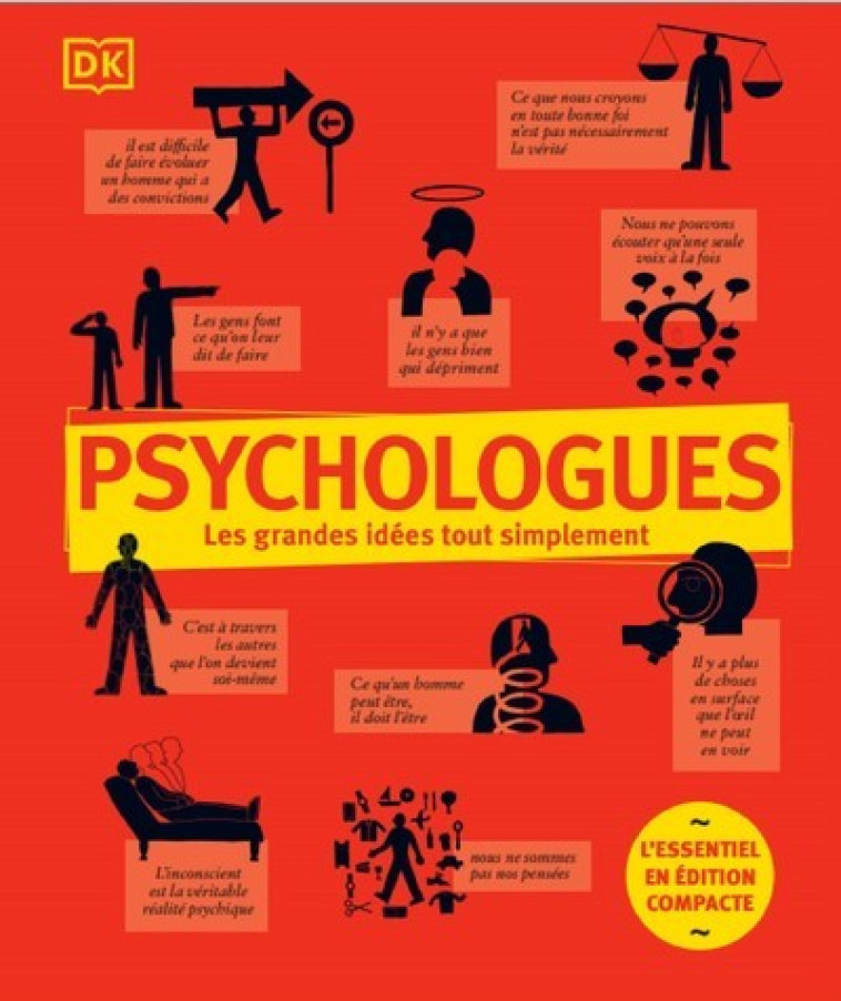 PSYCHOLOGUES - LES GRANDES IDEES TOUT SIMPL EMENT - EDITION COMPACTE - COLLECTIF - DORLING KINDERS