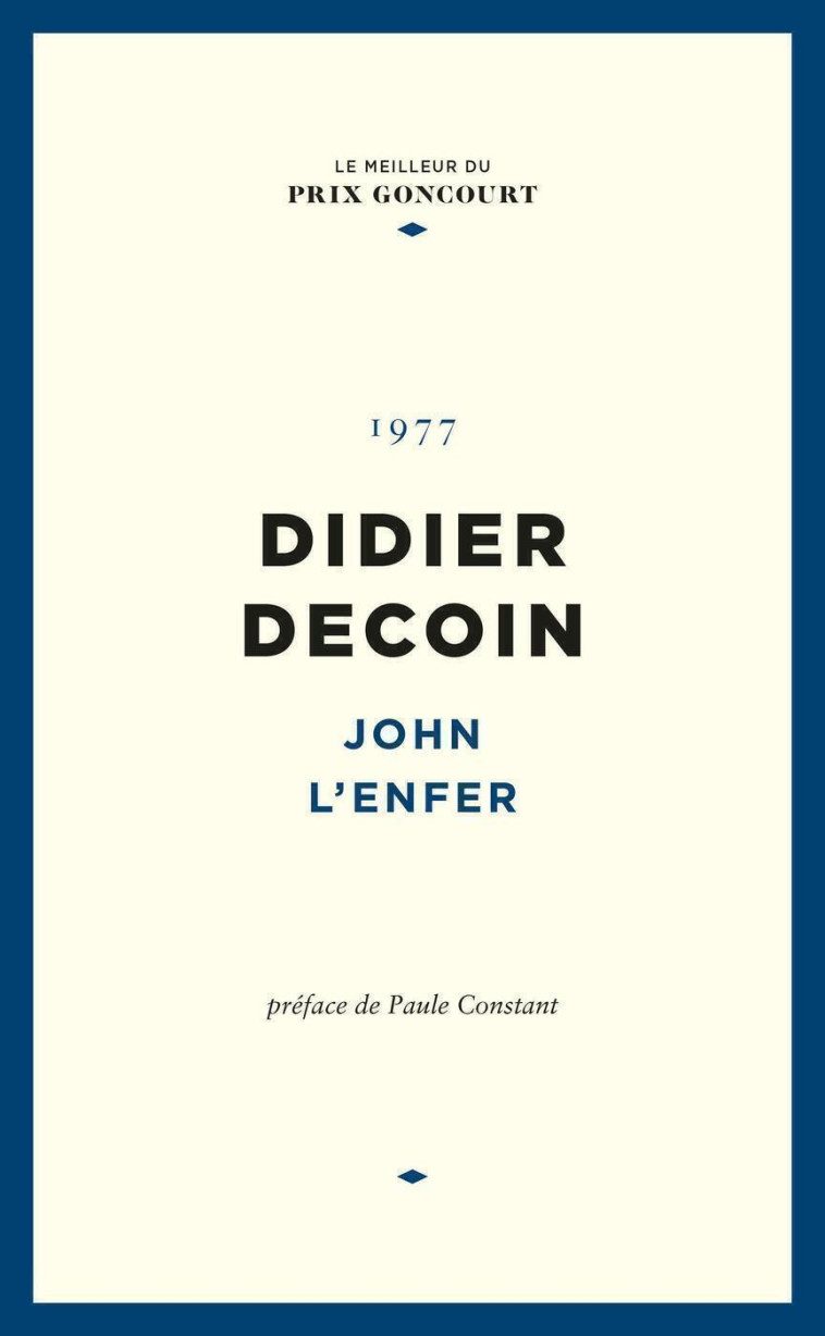 JOHN L'ENFER - DECOIN DIDIER - STE DU FIGARO