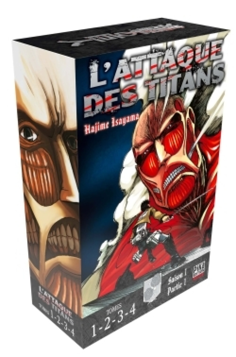 L'ATTAQUE DES TITANS - COFFRET T01 A T04 - ISAYAMA HAJIME - PIKA