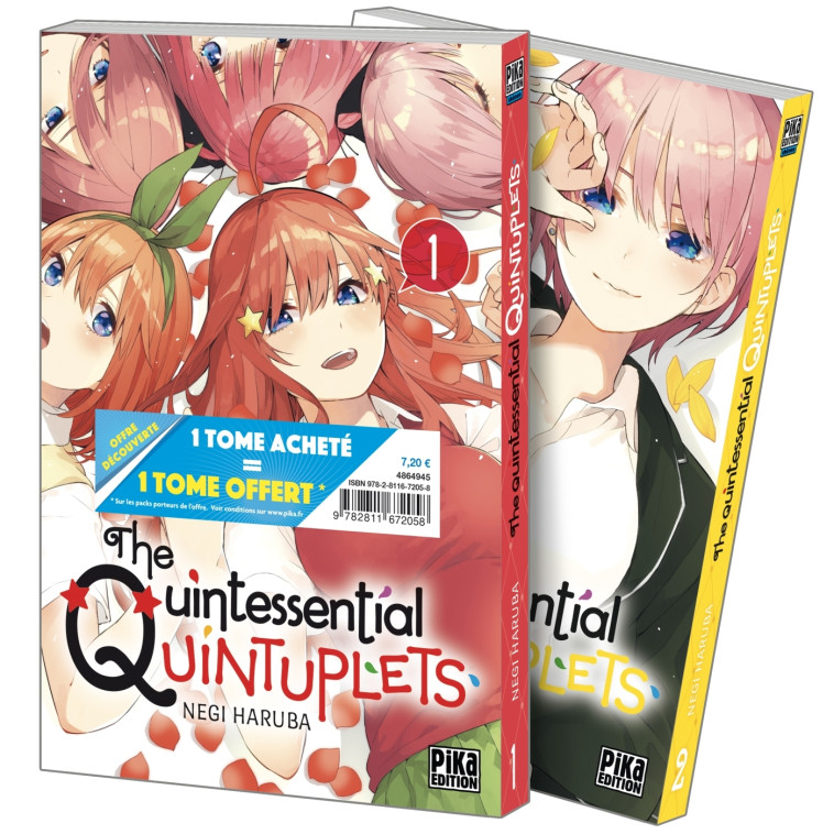 THE QUINTESSENTIAL QUINTUPLETS PACK OFFRE DECOUVERTE T01 ET T02 - HARUBA NEGI - PIKA