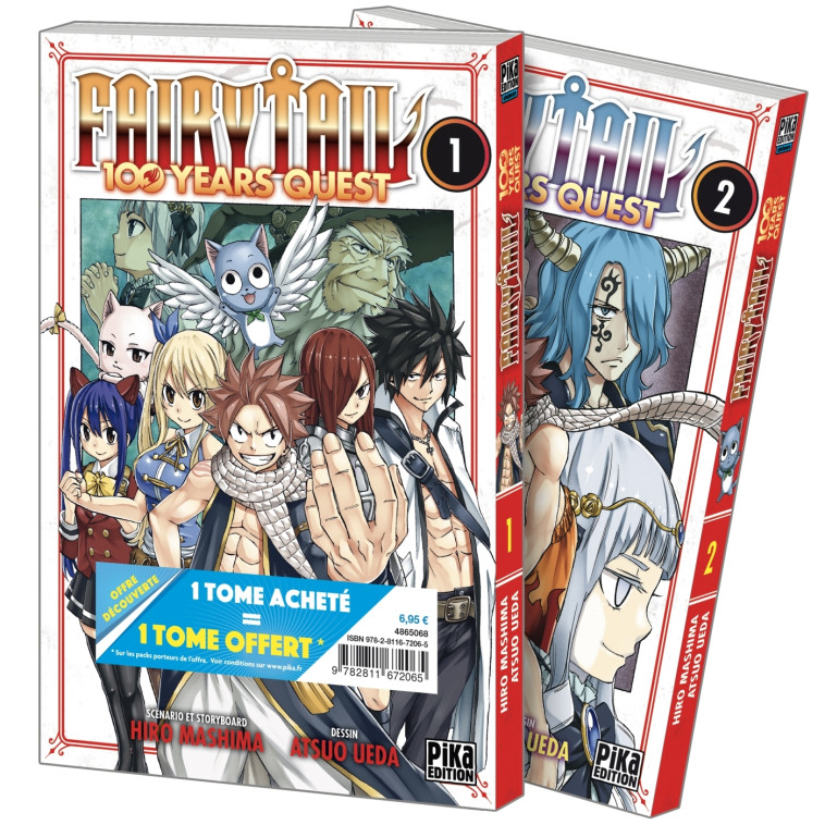 FAIRY TAIL - 100 YEARS QUEST PACK OFFRE DECOUVERTE T01 ET T02 - UEDA/MASHIMA - PIKA