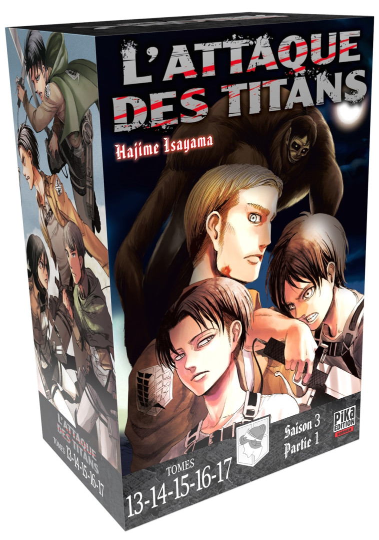 L'ATTAQUE DES TITANS - L'INTEGRALE - T04 - L'ATTAQUE DES TITANS COFFRET T13 A T17 - COFFRET 5 TOMES - ISAYAMA HAJIME - PIKA