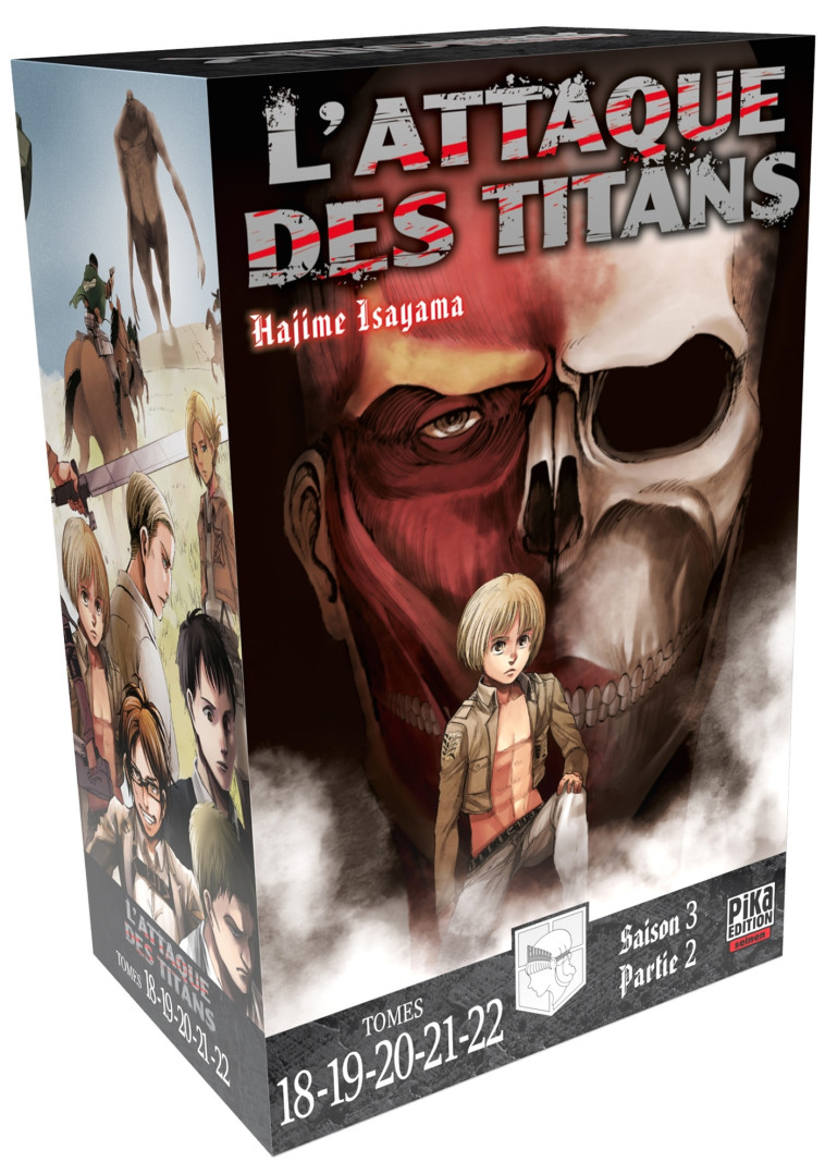 L'ATTAQUE DES TITANS - L'INTEGRALE - T05 - L'ATTAQUE DES TITANS COFFRET T18 A T22 - COFFRET 5 TOMES - ISAYAMA HAJIME - PIKA