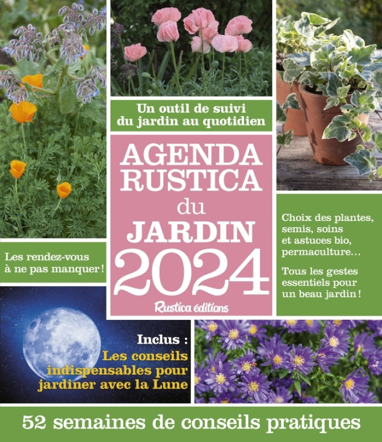 AGENDA RUSTICA DU JARDIN 2024 - ELGER ROBERT - RUSTICA