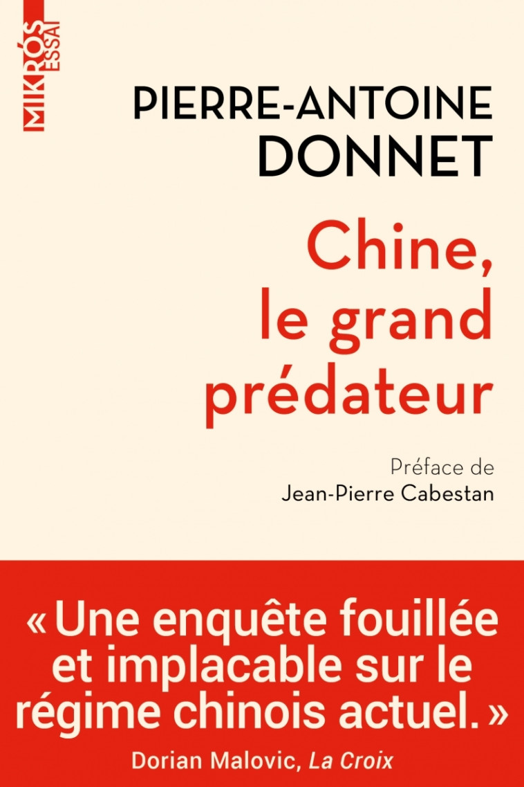 CHINE, LE GRAND PREDATEUR - DONNET/CABESTAN - DE L AUBE