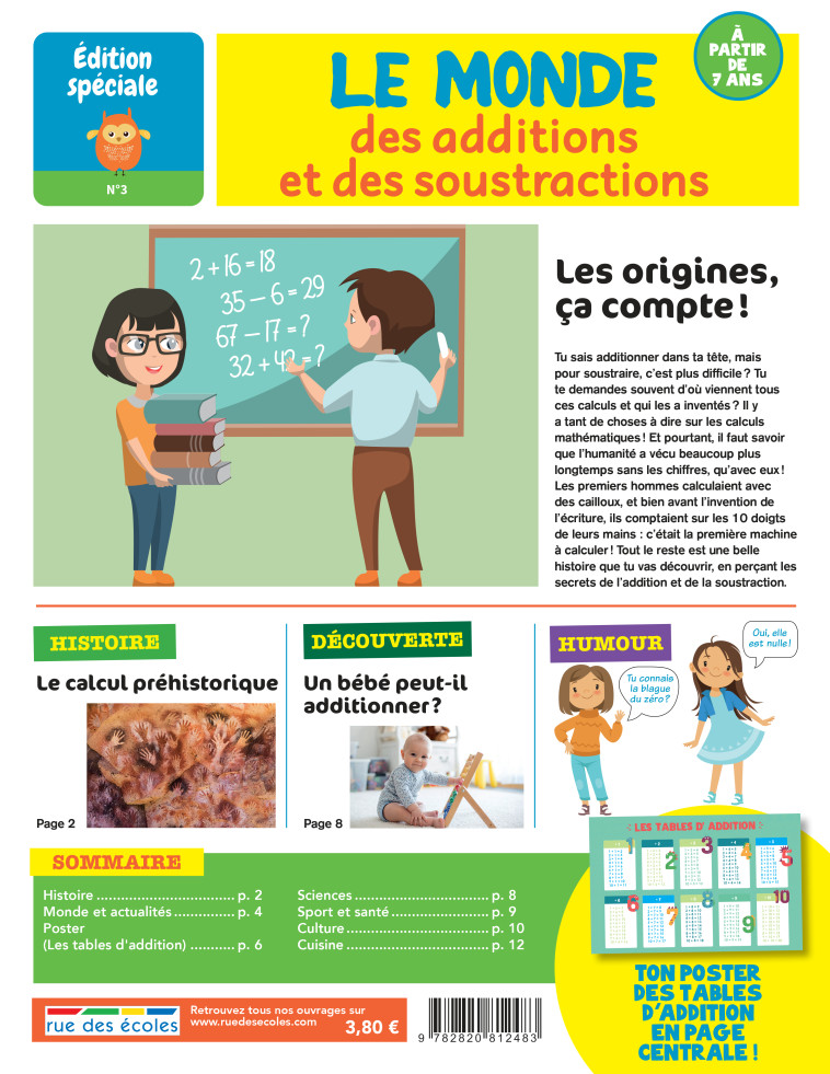 LE MONDE DES ADDITIONS ET DES SOUSTRACTIONS - EDITION SPECIALE N 3 - COLLECTIF - RUE DES ECOLES