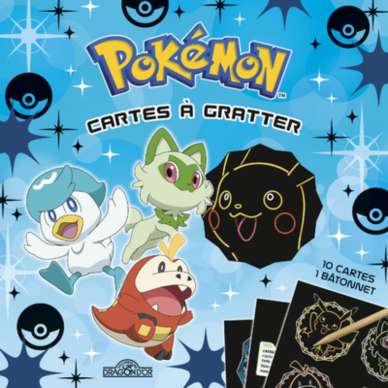 POKEMON - CARTES A GRATTER - PALDEA - THE POKEMON COMPANY - DRAGON D OR