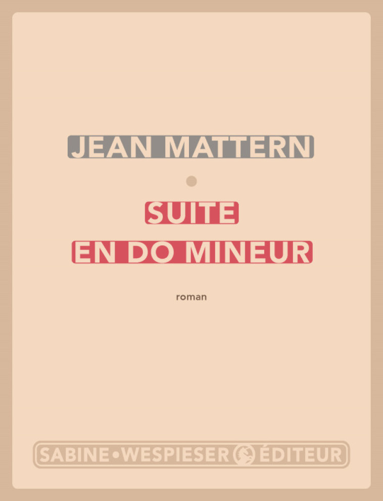 SUITE EN DO MINEUR - MATTERN JEAN - SABINE WESPIESE