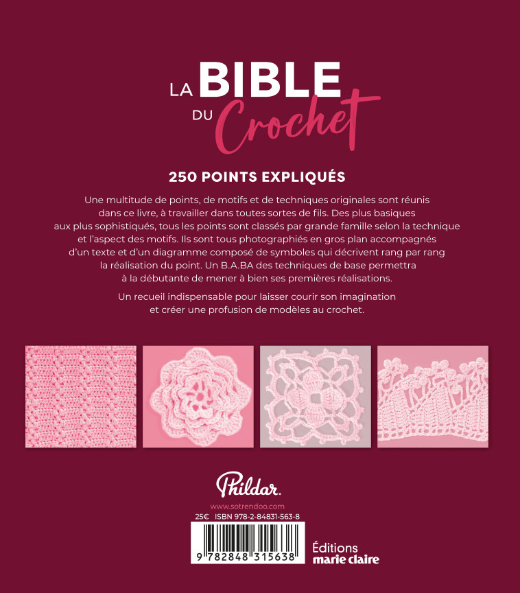 BIBLE DU CROCHET EN 250 POINTS (LA) - XXX - MARIE-CLAIRE