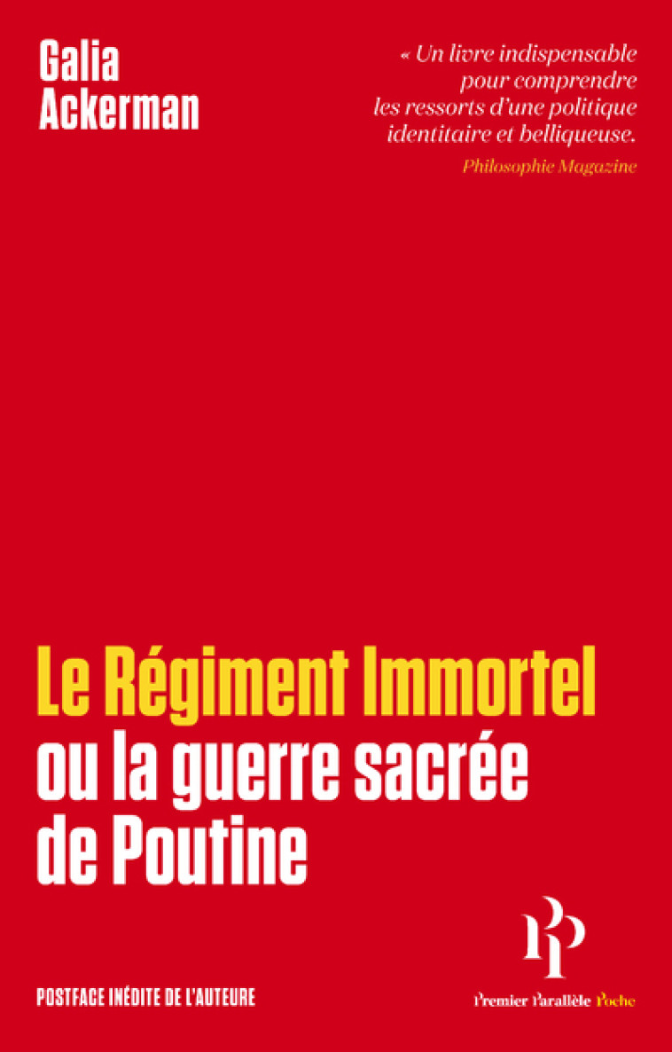 LE REGIMENT IMMORTEL - ACKERMAN GALIA - 1ER PARALLELE