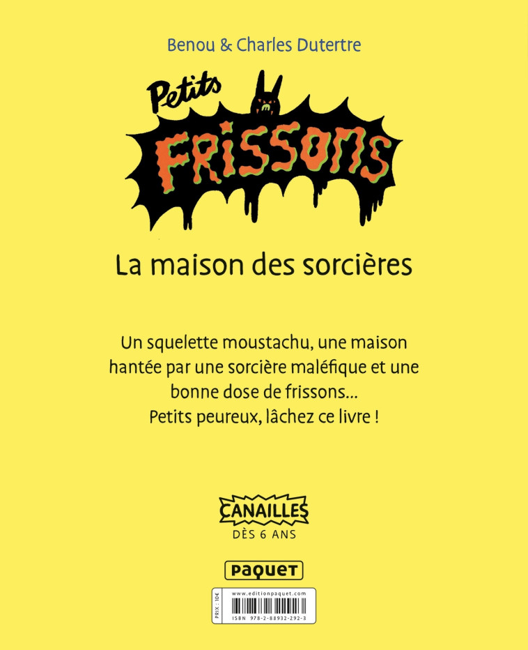 PETITS FRISSONS - T1 - DUTERTRE/BENOU - PAQUET