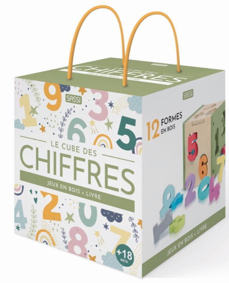 LE CUBE DES CHIFFRES - JEUX EN BOIS + LIVRE - TREVISAN/MANUZZATO - SASSI