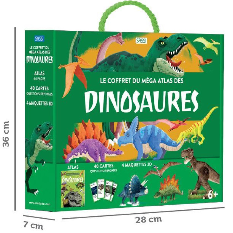 LE COFFRET DU MEGA ATLAS DES DINOSAURES - PESAVENTO/FABRIS - SASSI