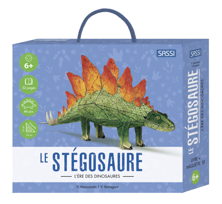 3D DINOSAURES. LE STEGOSAURE - BONAGURO/MANUZZATO - SASSI