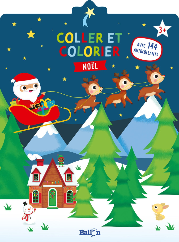 COLLER ET COLORIER - NOEL - XXX - BALLON