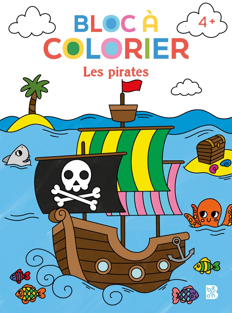 BLOC A COLORIER  - LES PIRATES - XXX - BALLON