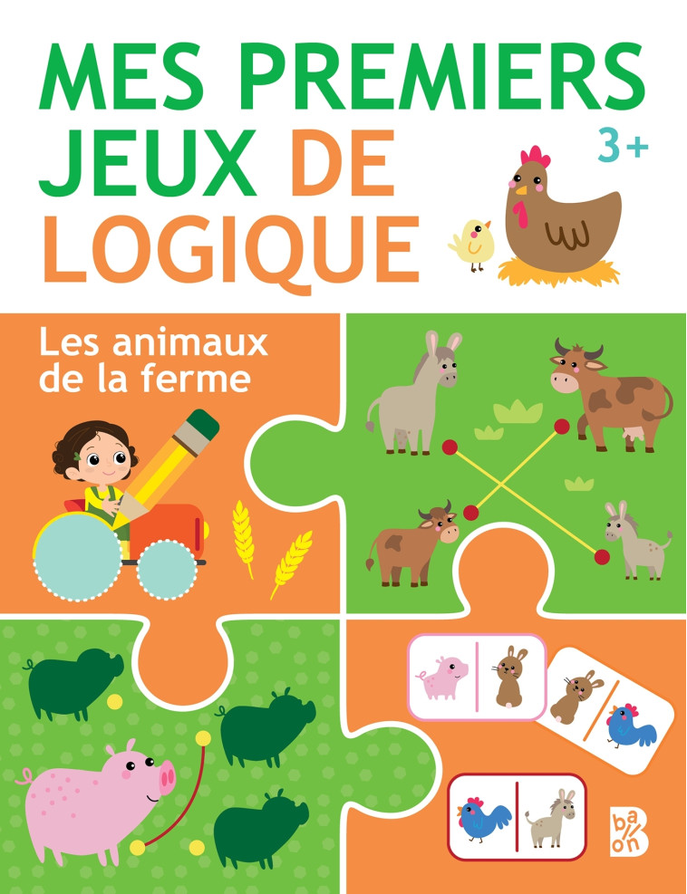 MES PREMIERS JEUX DE LOGIQUE - LES ANIMAUX DE LA FERME - XXX - BALLON