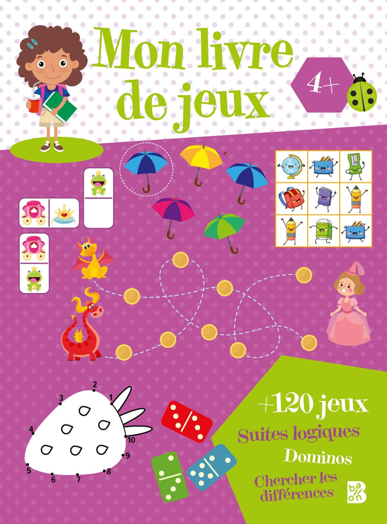 MON LIVRE DE JEUX 4+ (ROSE) - XXX - BALLON