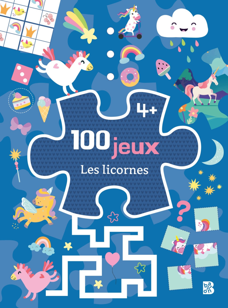 100 JEUX LES LICORNES - COLLECTIF - BALLON