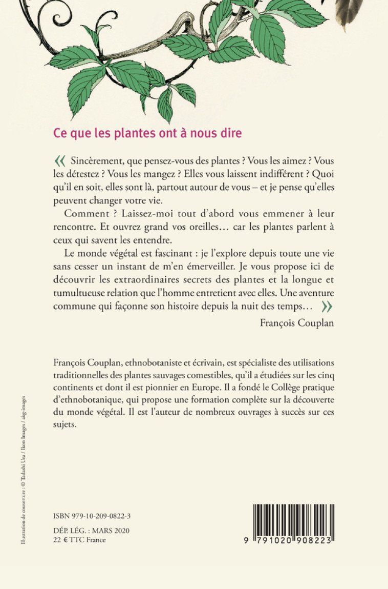 CE QUE LES PLANTES ONT A NOUS DIRE - COUPLAN FRANCOIS - LIENS LIBERENT