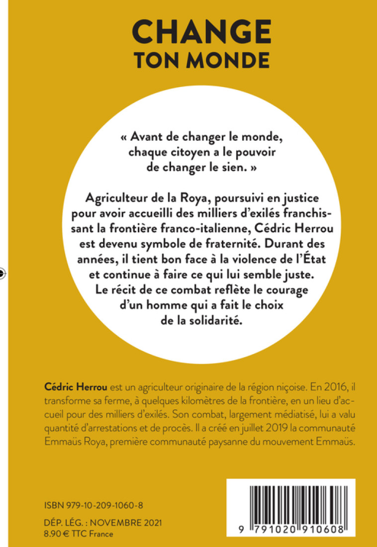 CHANGE TON MONDE - HERROU CEDRIC - LIENS LIBERENT