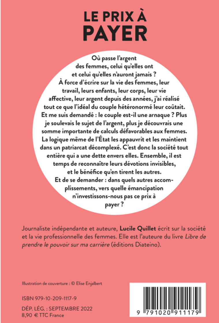 LE PRIX A PAYER - CE QUE LE COUPLE HETEROSEXUEL COUTE AUX FEMMES - QUILLET LUCILE - LIENS LIBERENT