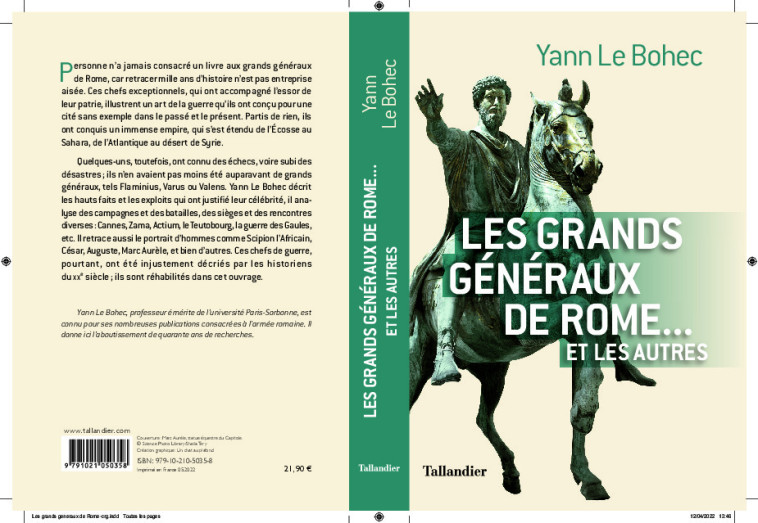 LES GRANDS GENERAUX DE ROME... ET LES AUTRES - LE BOHEC YANN - TALLANDIER