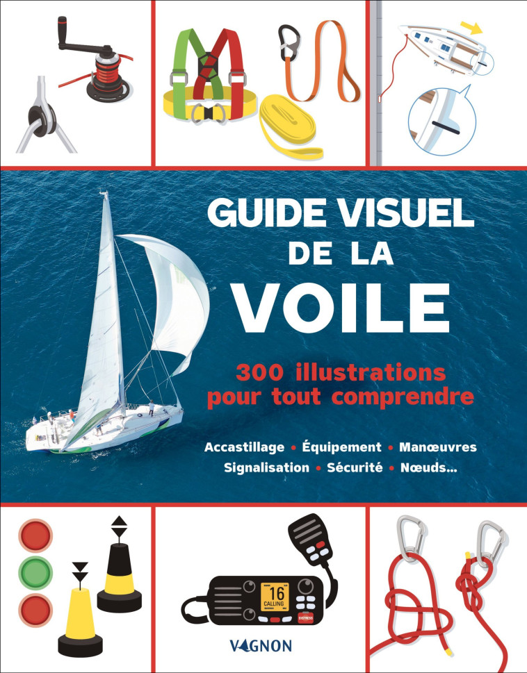 GUIDE VISUEL DE LA VOILE - 200 ILLUSTRATIONS POUR TOUT COMPRENDRE. ACCASTILLAGE - EQUIPEMENT - MAN U - XXX - VAGNON