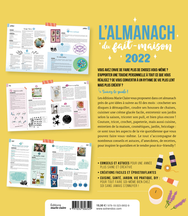 ALMANACH 2022 DU FAIT MAISON - COLLECTIF - MARIE-CLAIRE