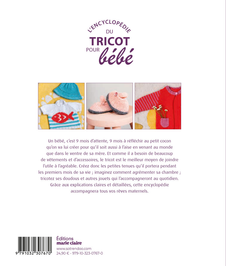 L'ENCYCLOPEDIE DU TRICOT POUR BEBE - XXX - MARIE-CLAIRE