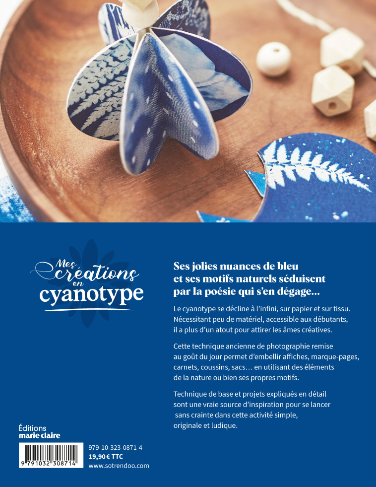 MES CREATIONS EN CYANOTYPE - XXX - MARIE-CLAIRE