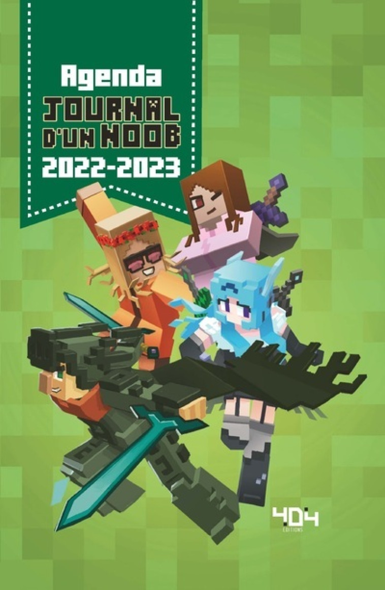 AGENDA JOURNAL D'UN NOOB 2022-2023 - CUBE KID/SABOTEN - 404 EDITIONS