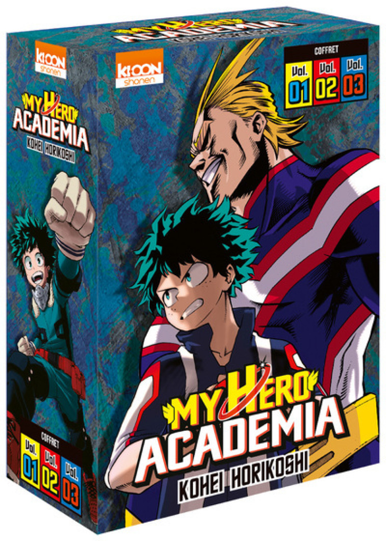 COFFRET MY HERO ACADEMIA VOL. 1 A 3 - HORIKOSHI KOHEI - KI-OON