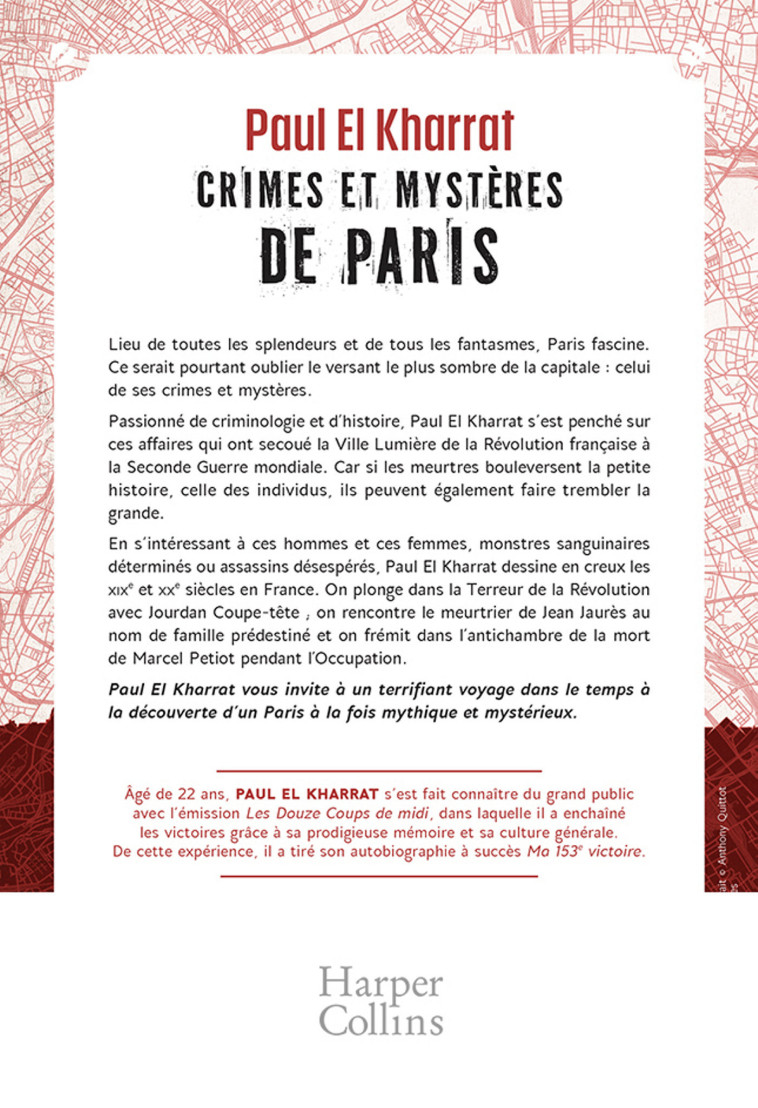 CRIMES ET MYSTERES DE PARIS - EL KHARRAT PAUL - HARPERCOLLINS