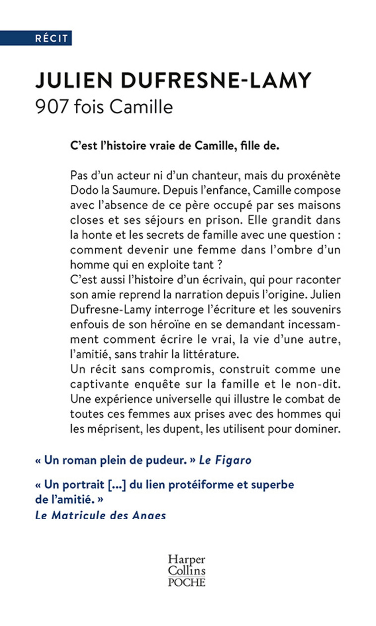 907 FOIS CAMILLE - DUFRESNE-LAMY JULIEN - HARPERCOLLINS