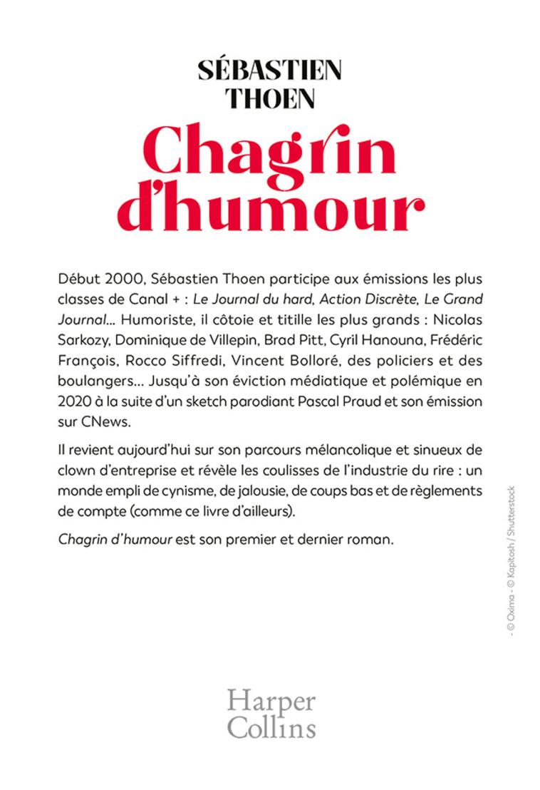 CHAGRIN D'HUMOUR - THOEN SEBASTIEN - HARPERCOLLINS